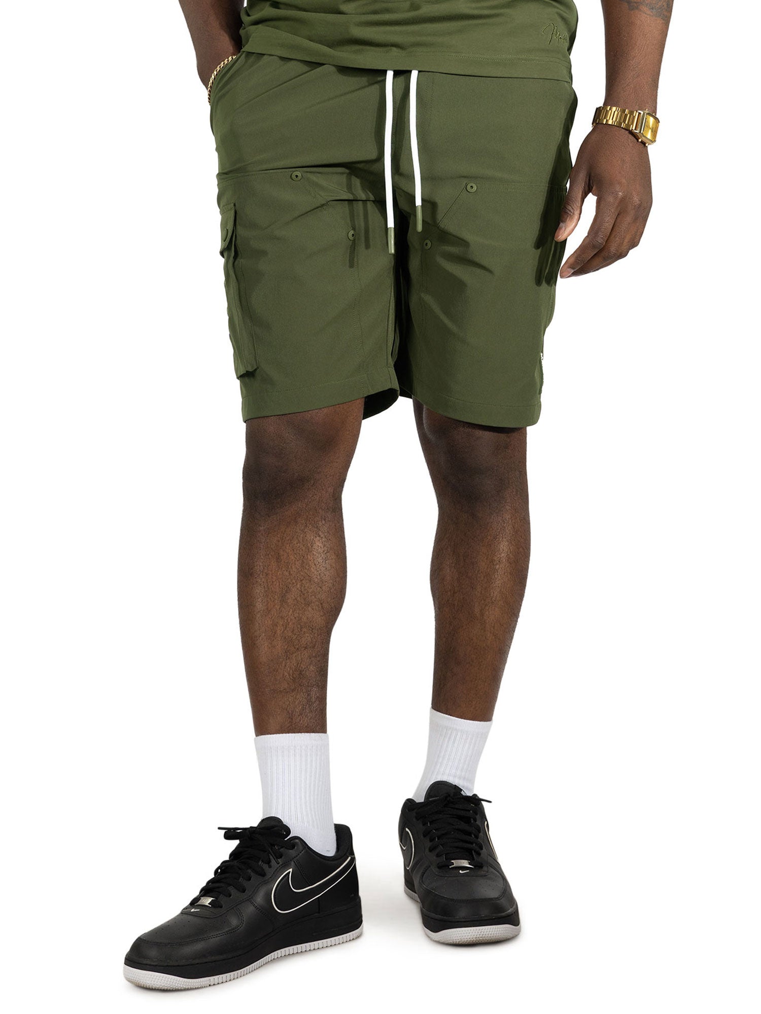 Nylon Pants| M634 Adorni Shorts - Olive