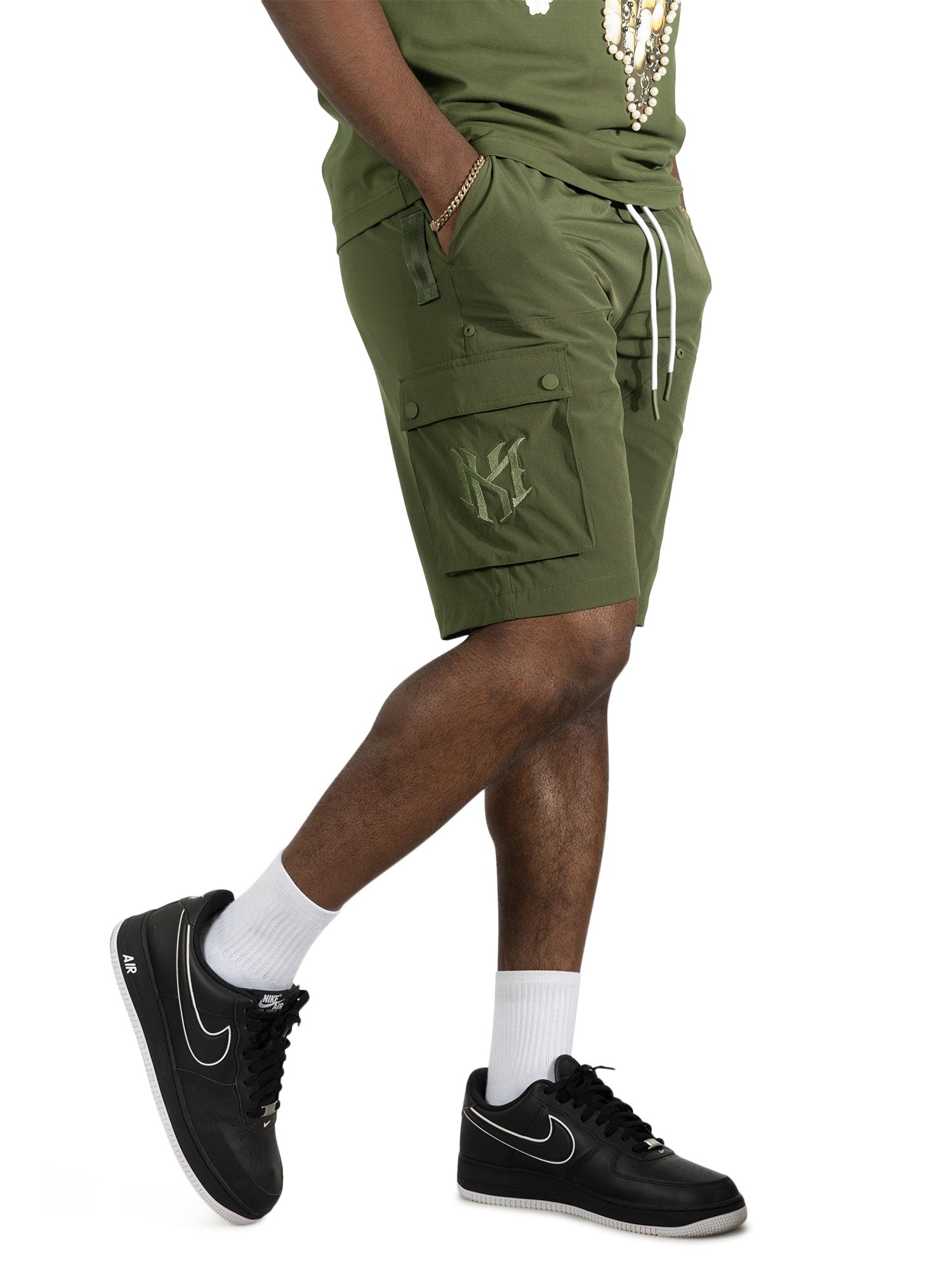 Nylon Pants| M634 Adorni Shorts - Olive