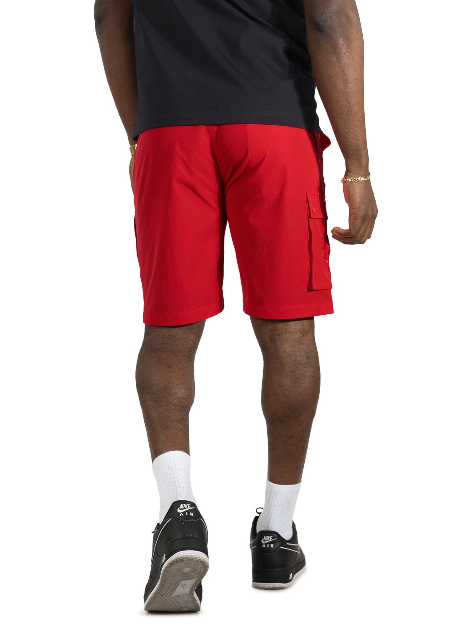 Nylon Pants| M634 Adorni Shorts - Red