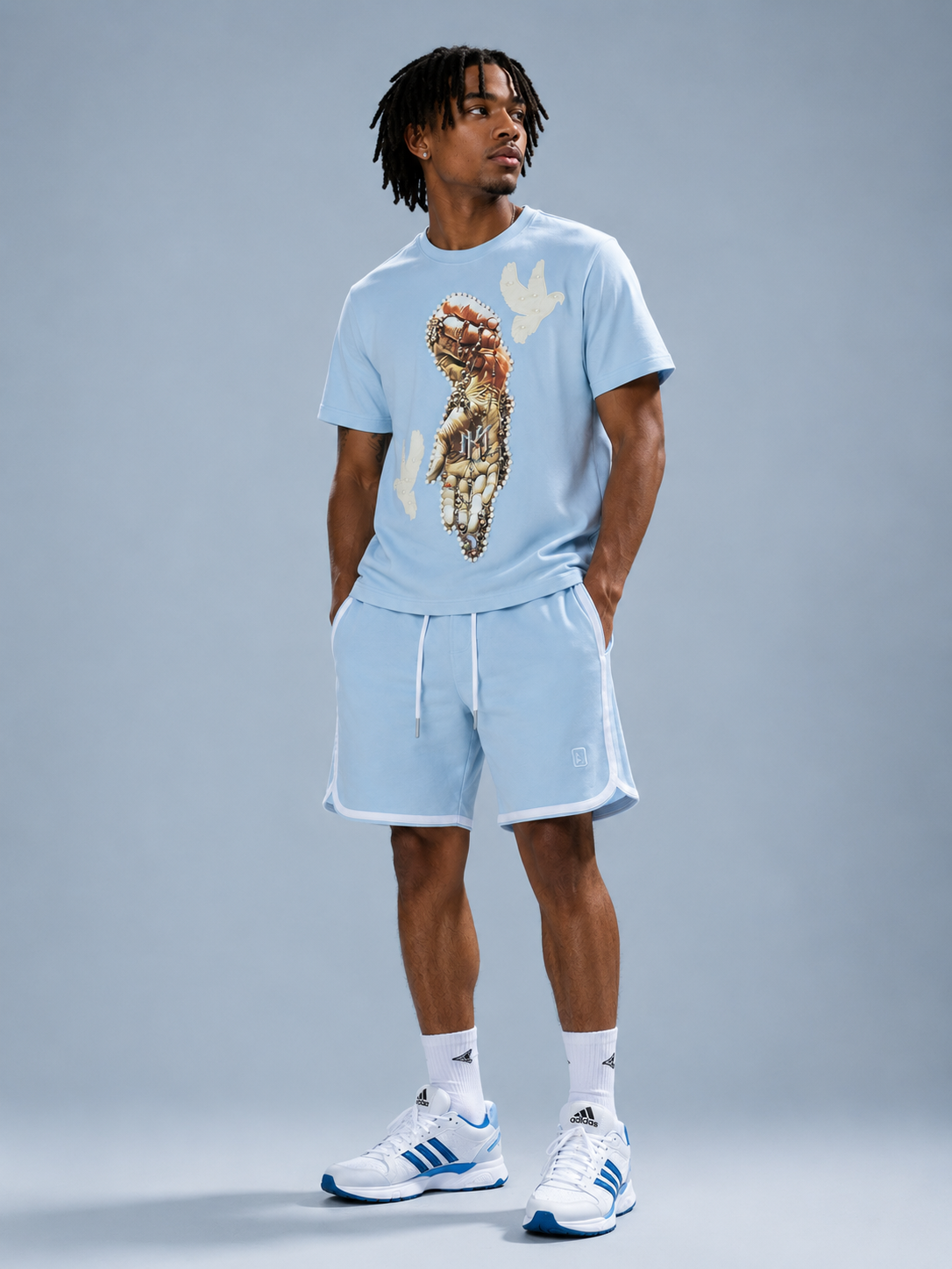 M664 Makobi Lorini Shorts - Blue