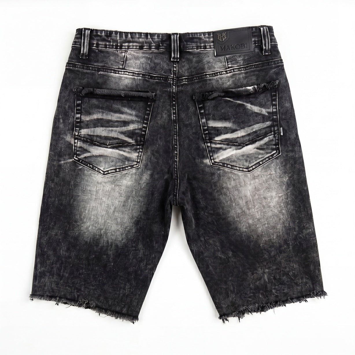 M671 Dolore Pain Denim Shorts - Black Wash