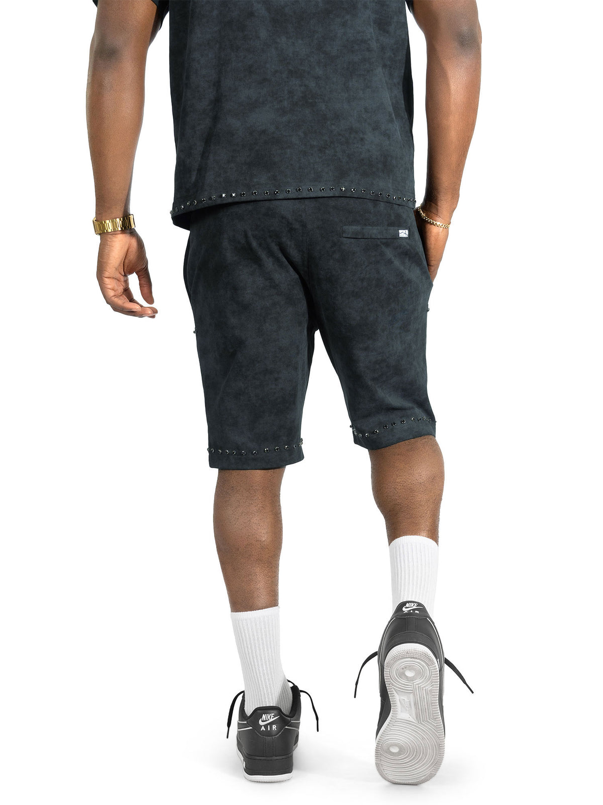 M183 Prada Jersey Short Set - Black