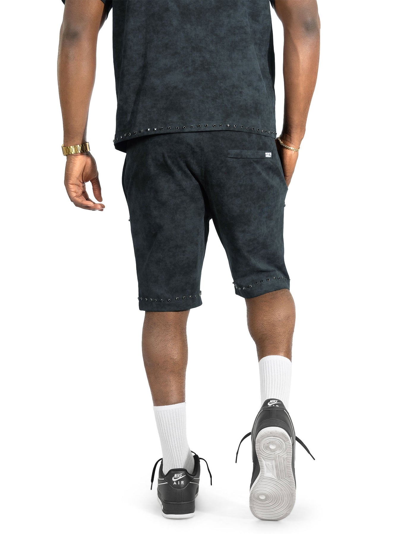 M183 Prada Jersey Short Set - Black