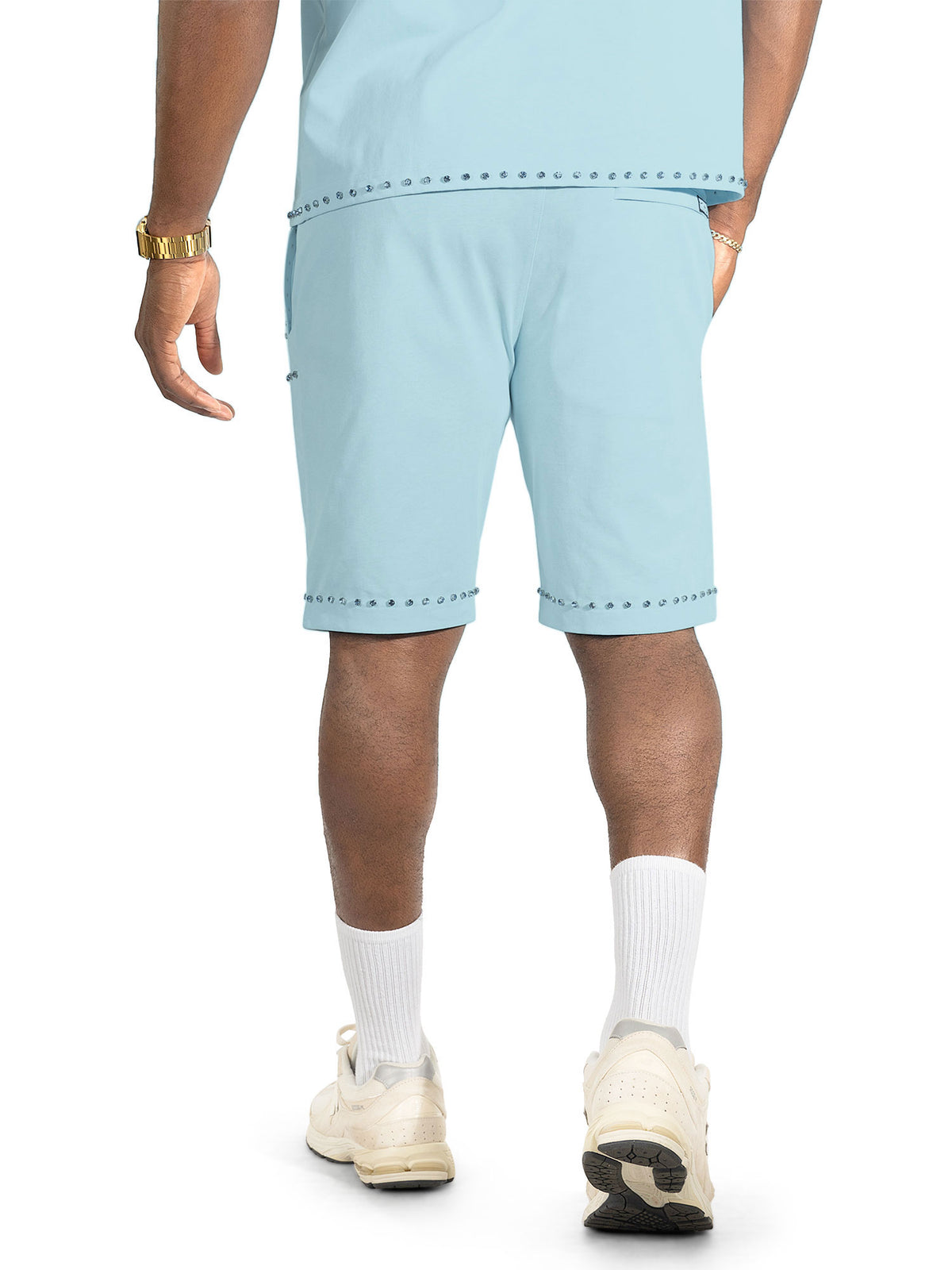 M183 Prada Jersey Short Set - Blue