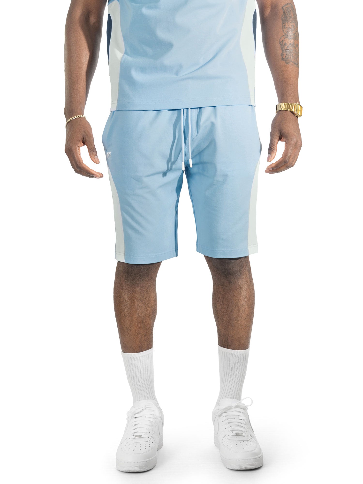 Makobi M398 Leone Short Set in Light Blue, view 3