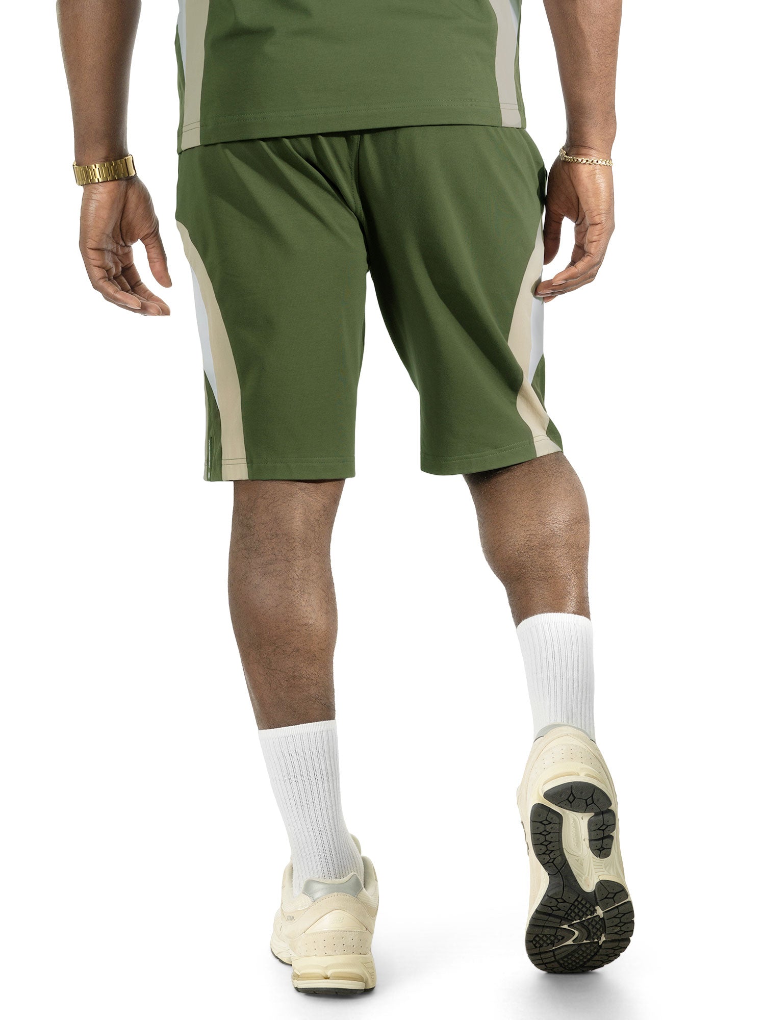 Makobi M398 Leone Short Set in Olive, view 6