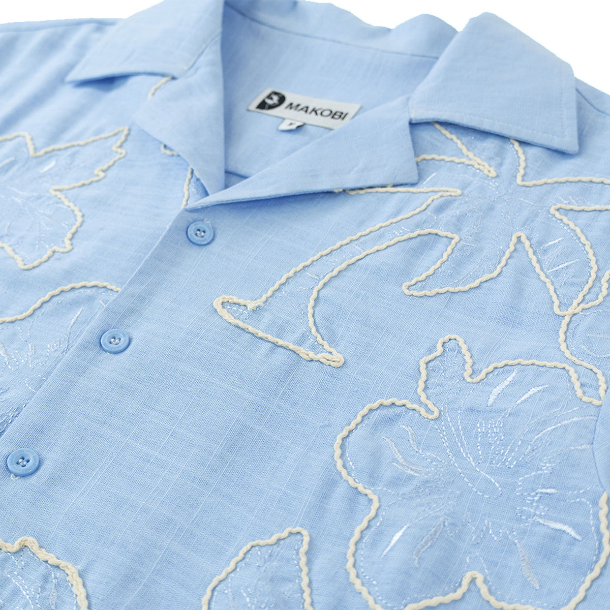 M822 Levonia Linen Shirt - Blue