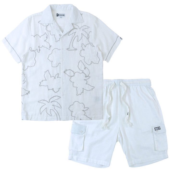 M822 Levonia Linen Shirt - White