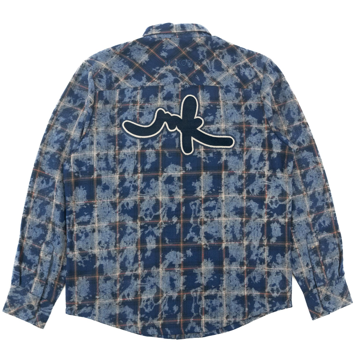 M837 Berteli Acid Plaid Shirt - Navy