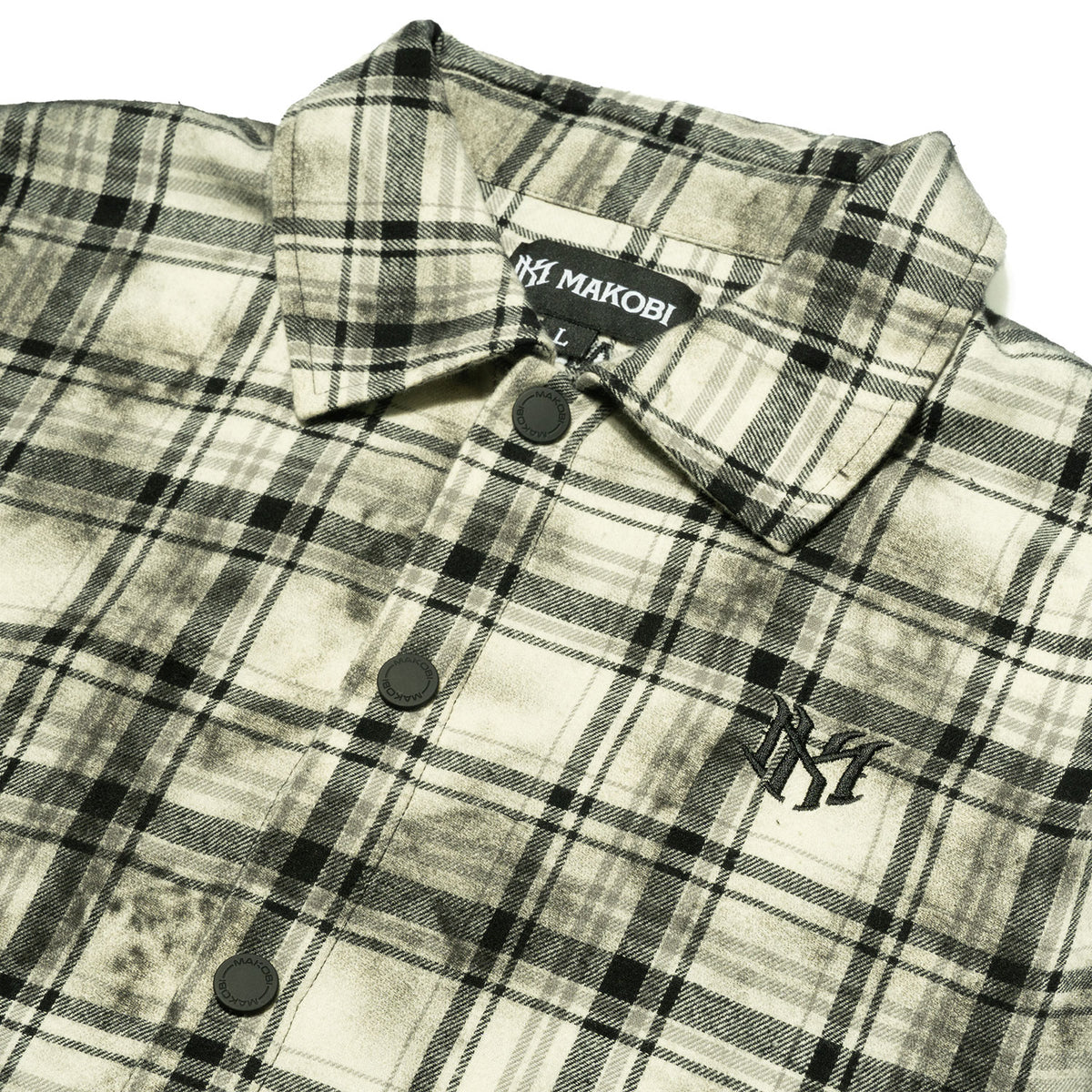 M838 Tesoro Plaid Shirt - Black