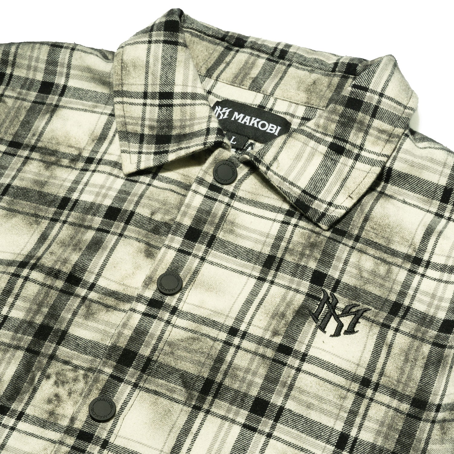 M838 Tesoro Plaid Shirt - Black