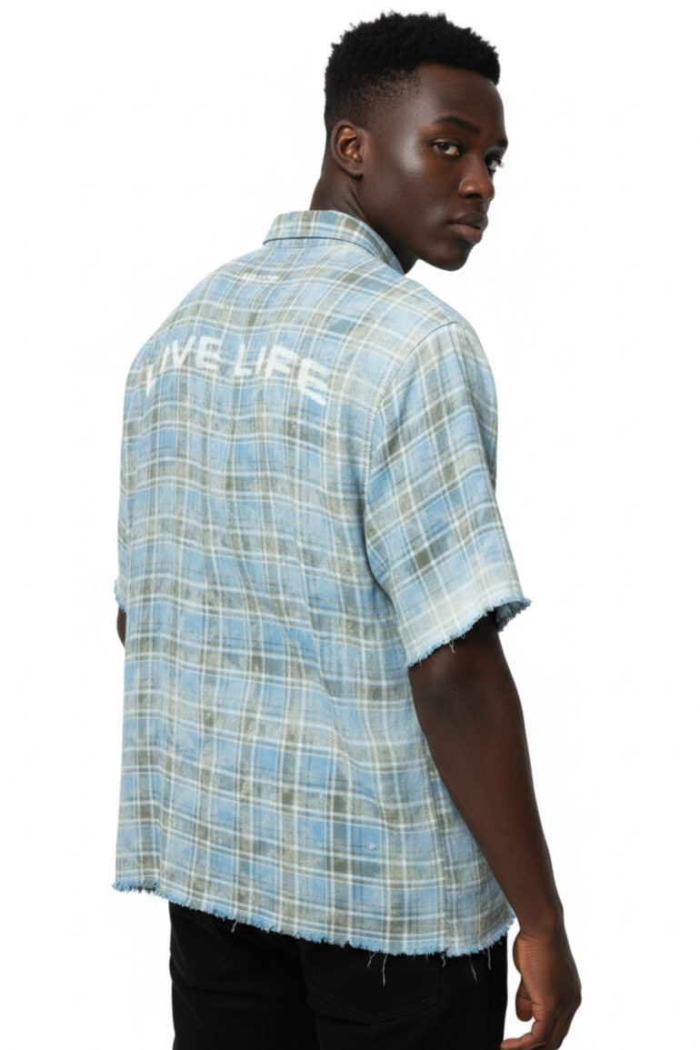 M838 Tesoro Plaid Shirt - Blue