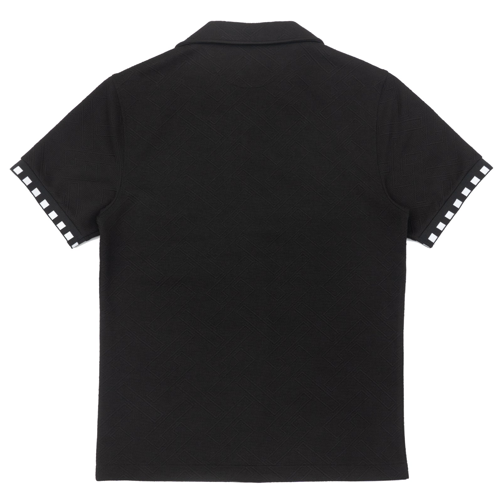 Makobi M863 Bianchi Jacquard Button Down in Black, view 5