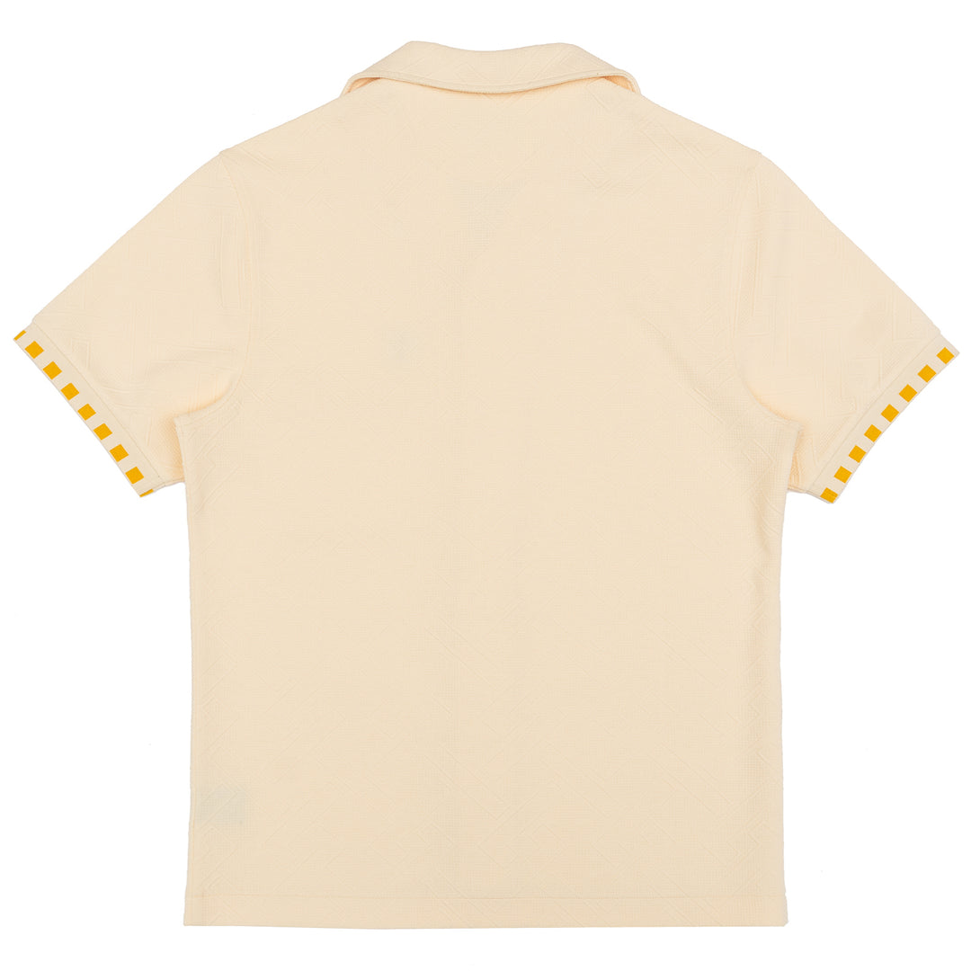 M863 Bianchi Jacquard Button Down - Natural