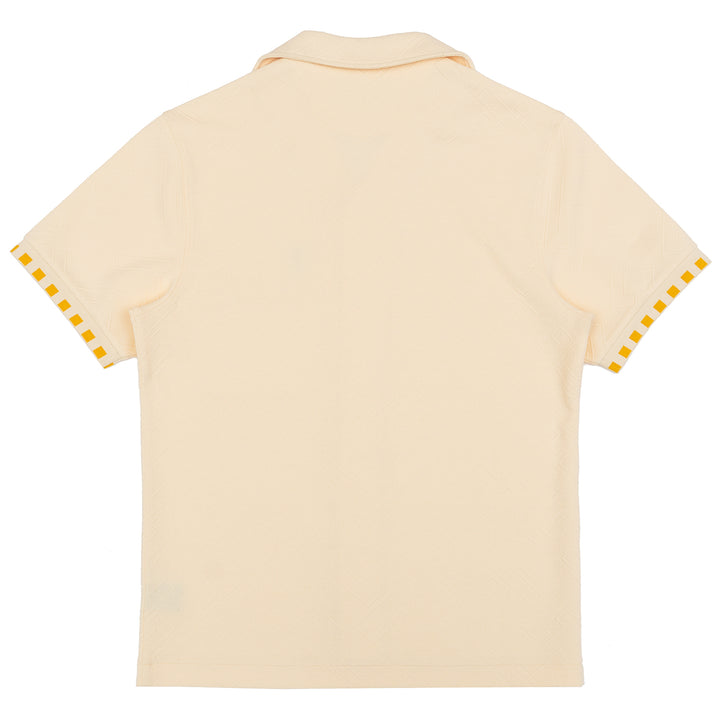 M863 Bianchi Jacquard Button Down - Natural