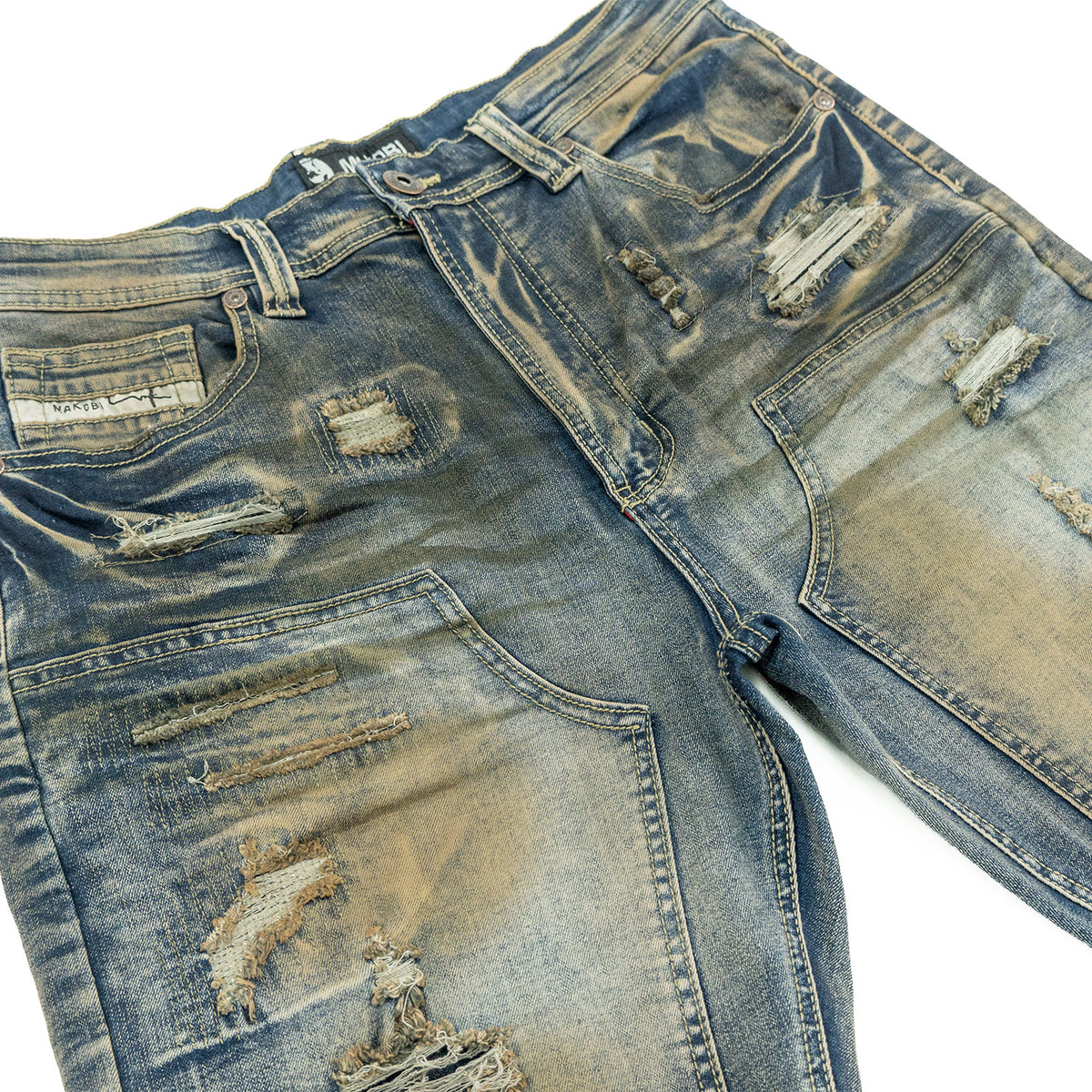 M904 Prego Denim Shorts - Antique