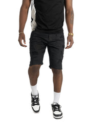 M904 Prego Denim Shorts - Jet Black