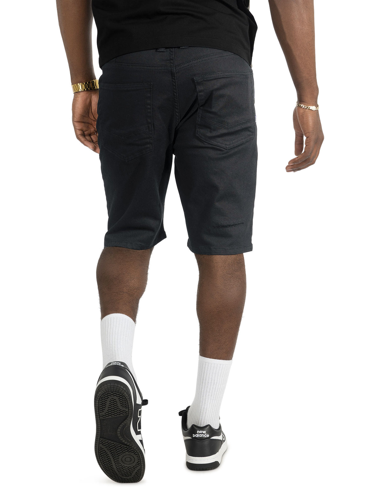 M904 Prego Denim Shorts - Jet Black