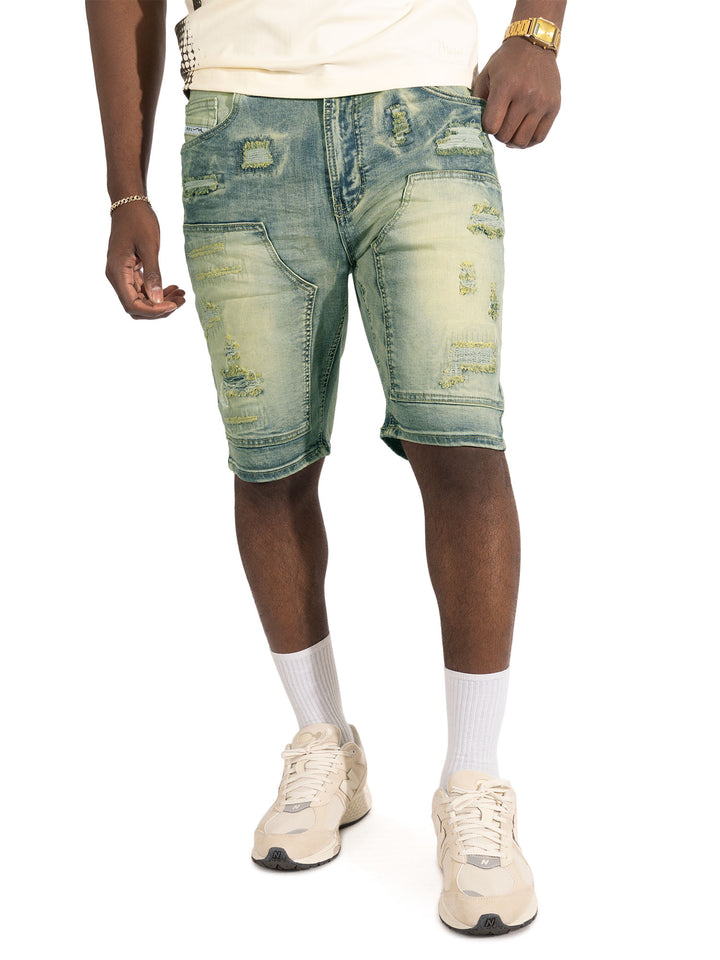 M904 Prego Denim Shorts - Dirt