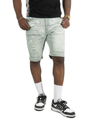 M904 Prego Denim Shorts - Gray
