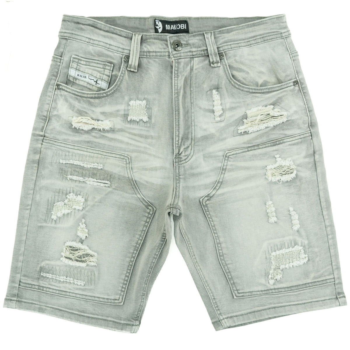 M904 Prego Denim Shorts - Gray