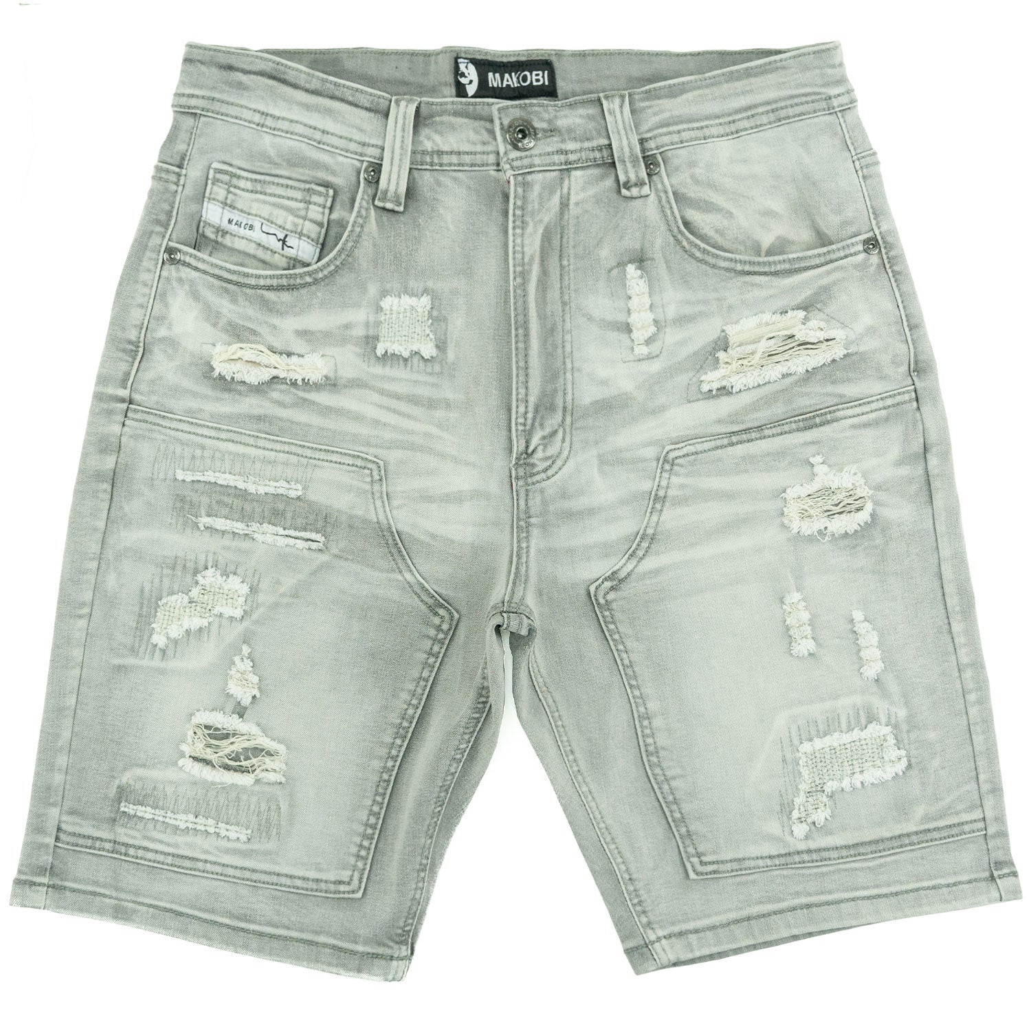 M904 Prego Denim Shorts - Gray