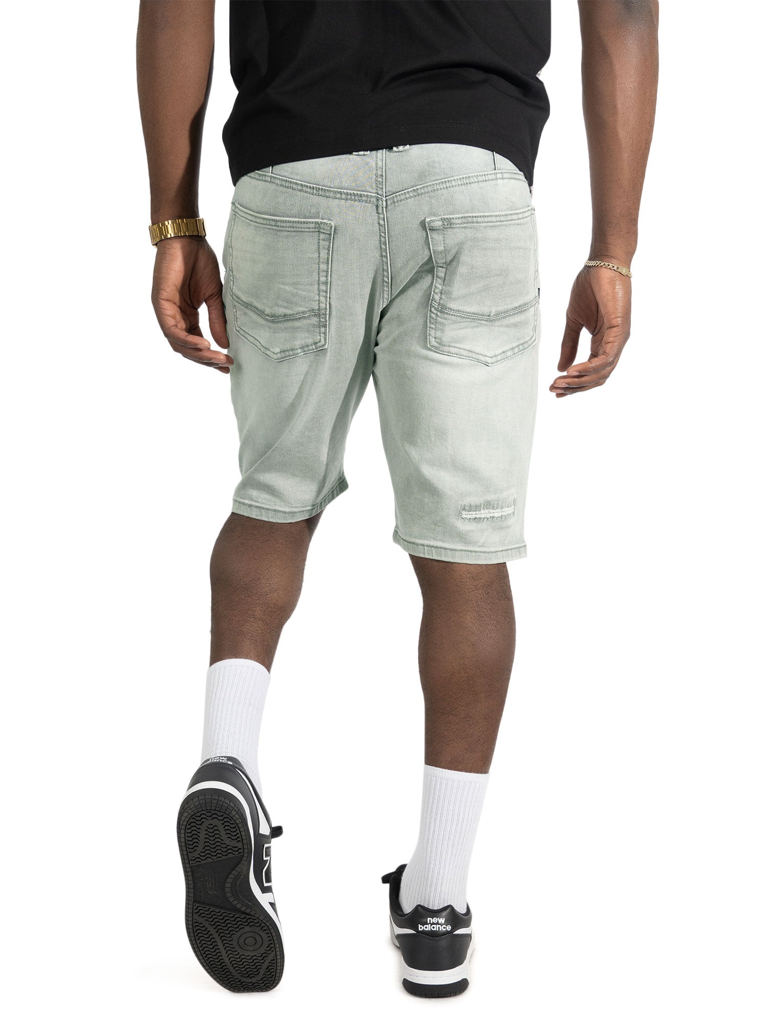 M904 Prego Denim Shorts - Gray