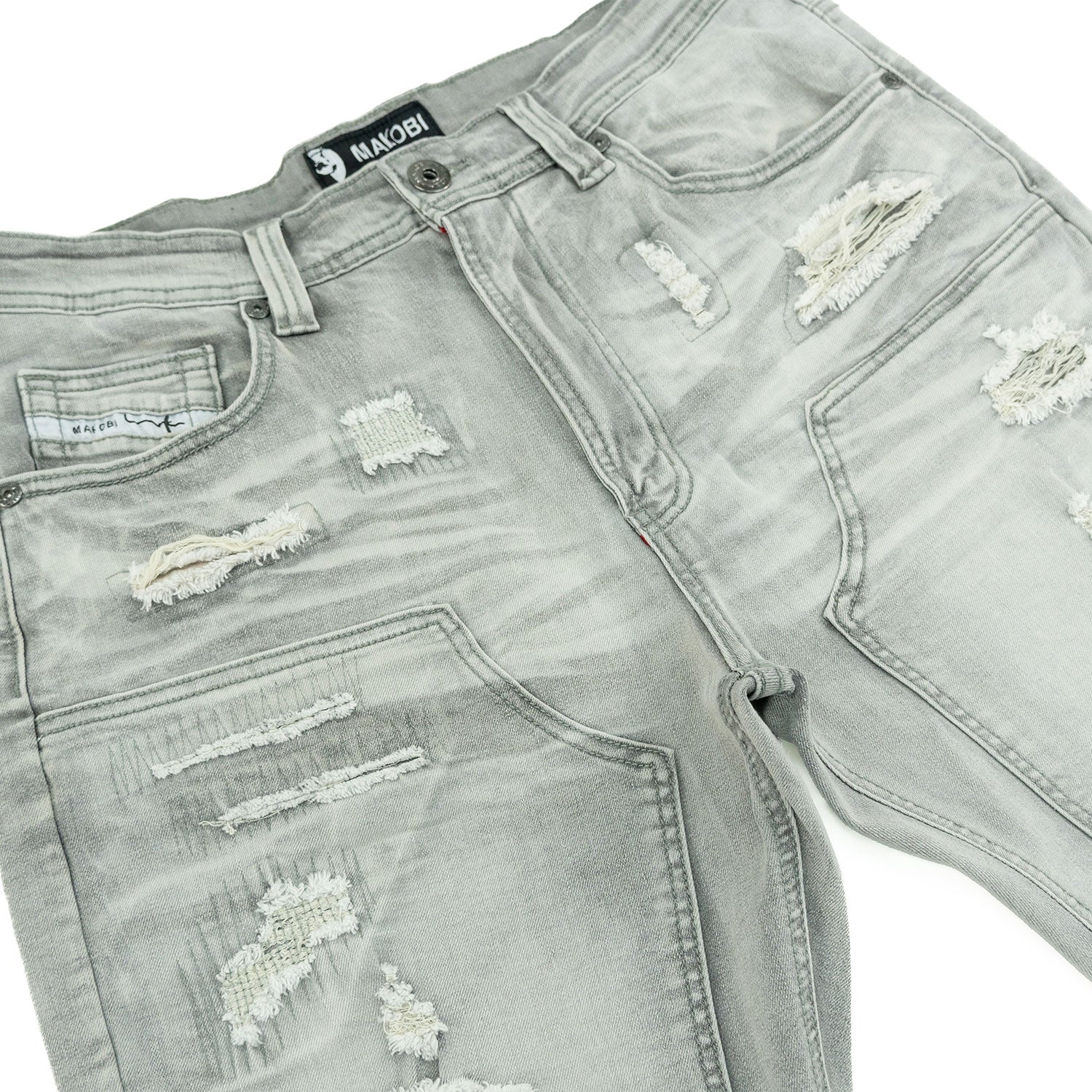 M904 Prego Denim Shorts - Gray