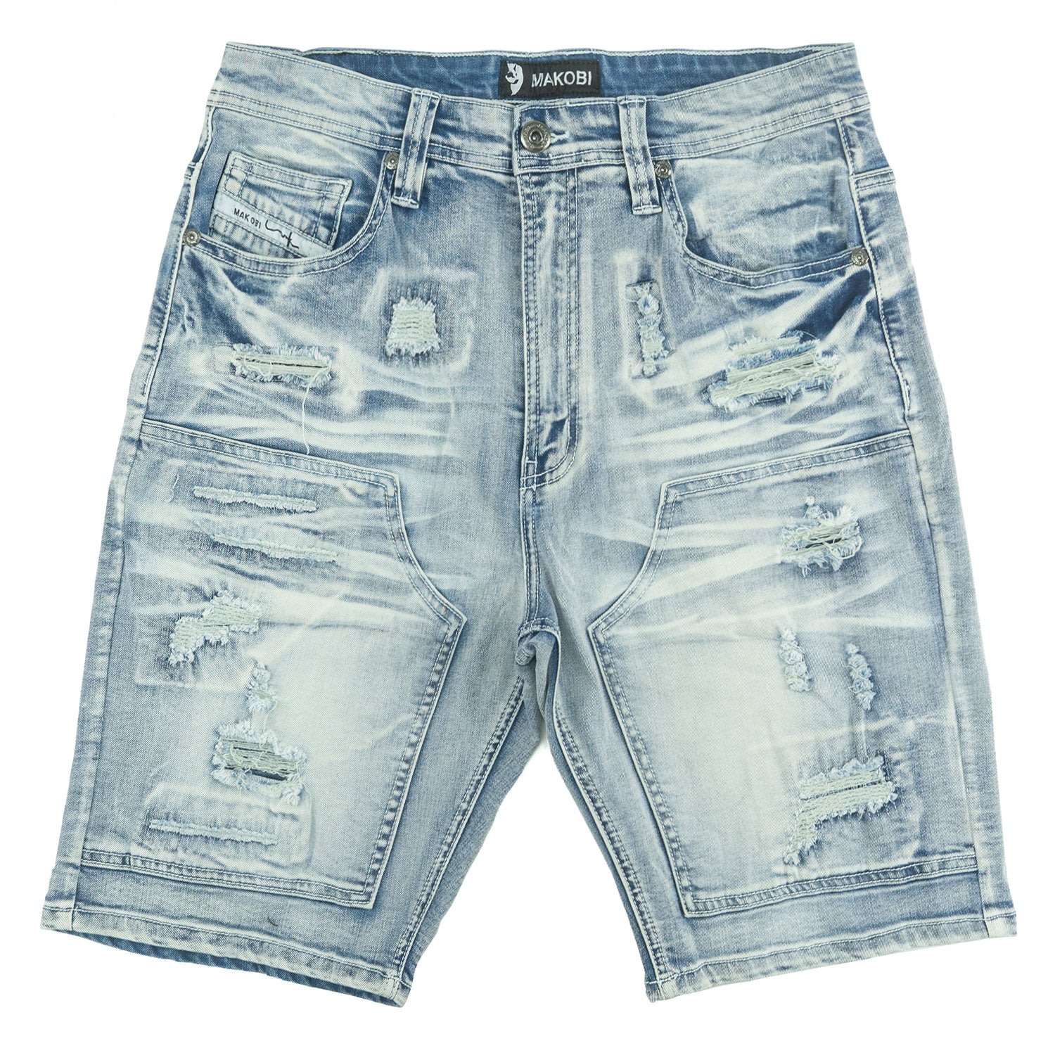 M904 Prego Denim Shorts - Light Wash
