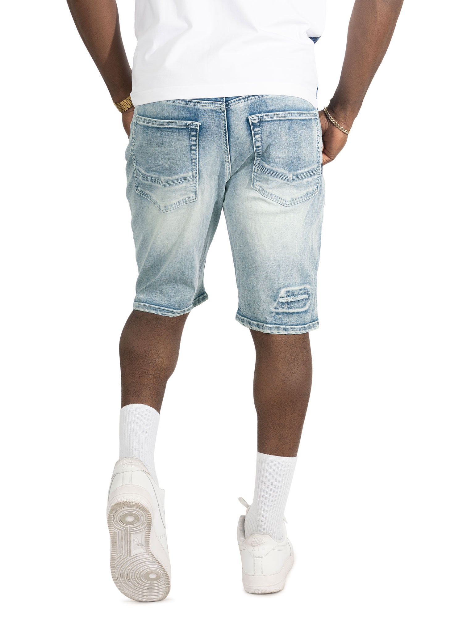 M904 Prego Denim Shorts - Light Wash