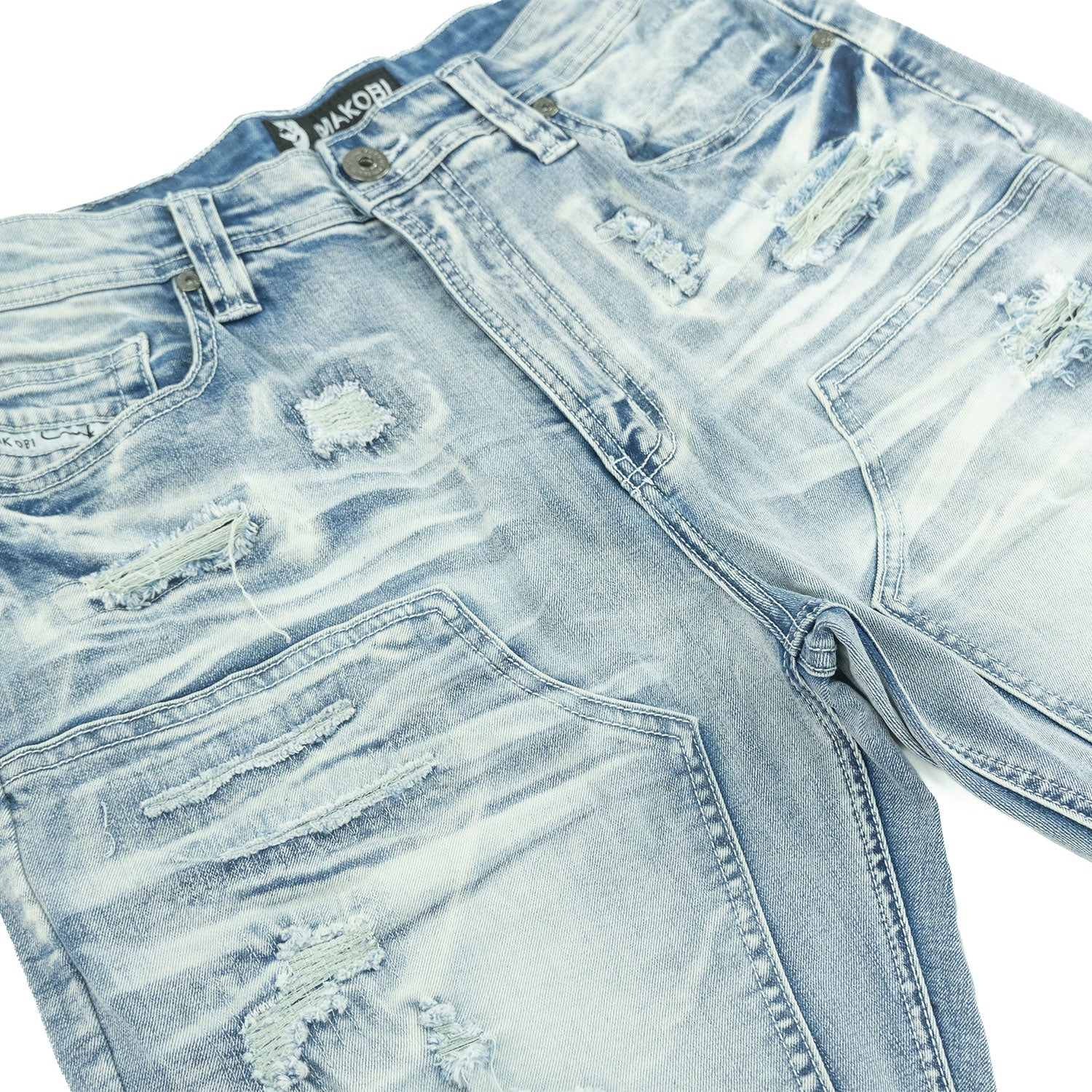 M904 Prego Denim Shorts - Light Wash
