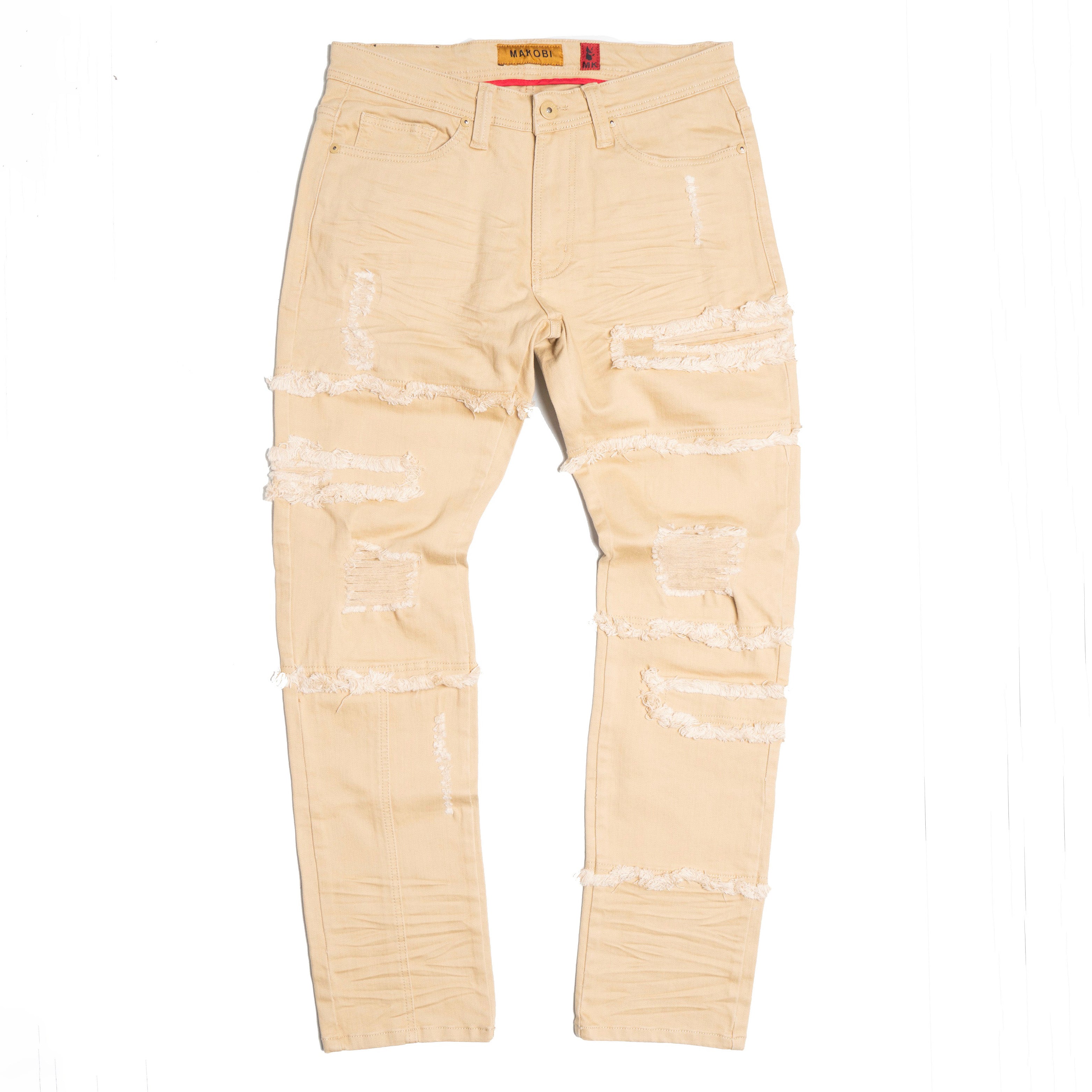 M1912 Bergamo Fray Jeans - Khaki