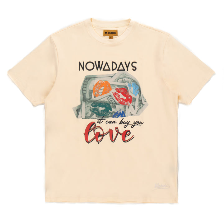 Makobi M336 Lipstick On Money Tee in Natural