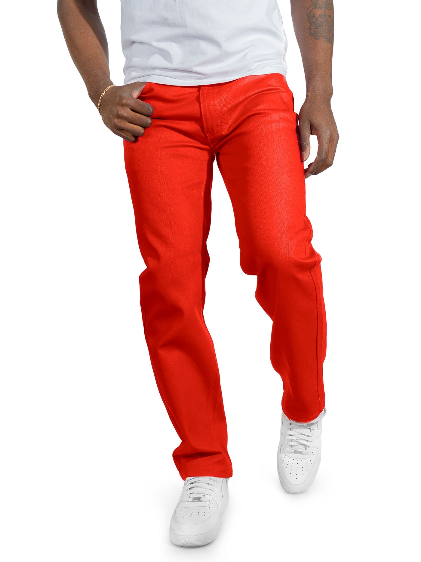 V1761 Veno Twill Denim Jeans - Red