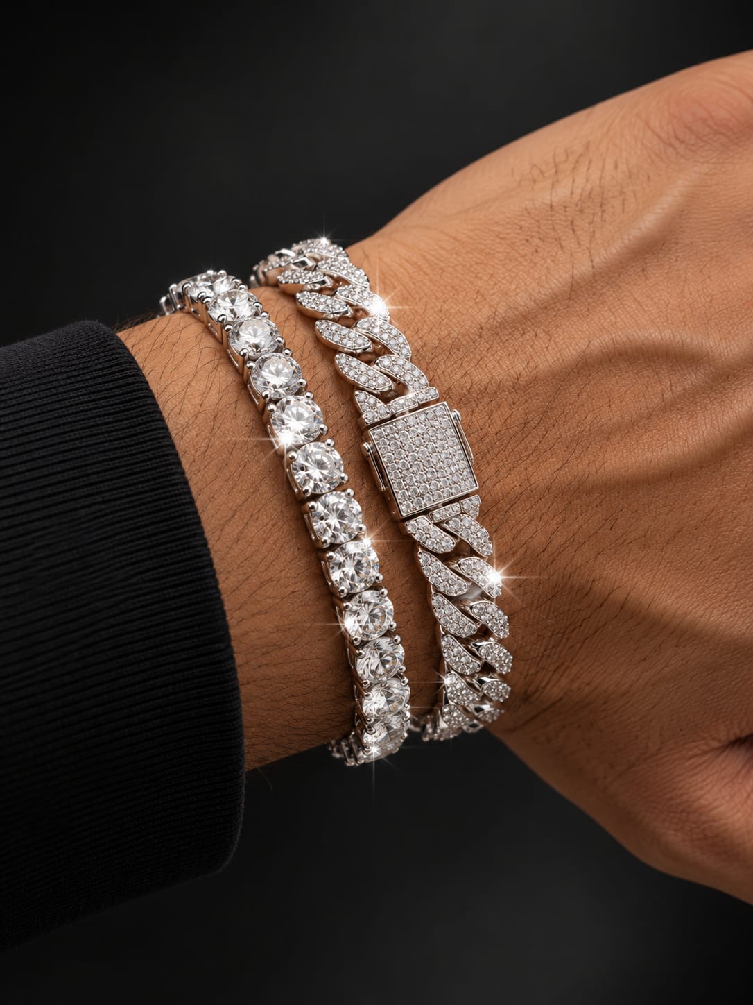 Iced Out Tennis Bracelet - 5mm White Gold