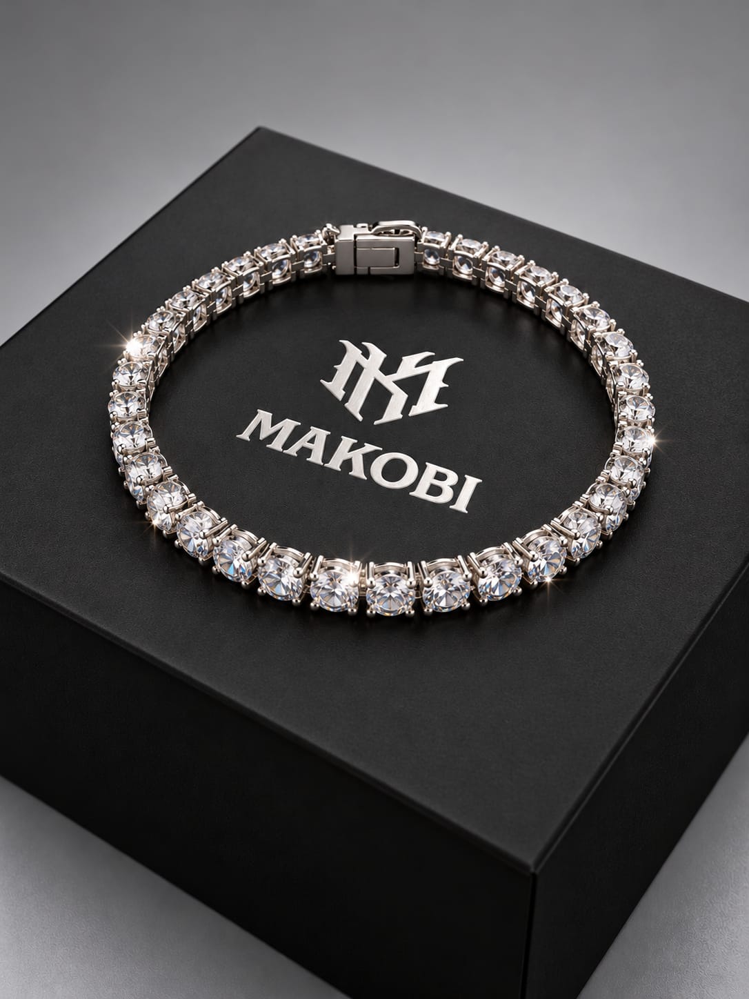 Iced Out Tennis Bracelet - 5mm White Gold
