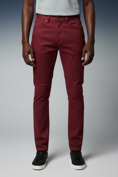 V1761 Veno Twill Denim Jeans - Burgundy