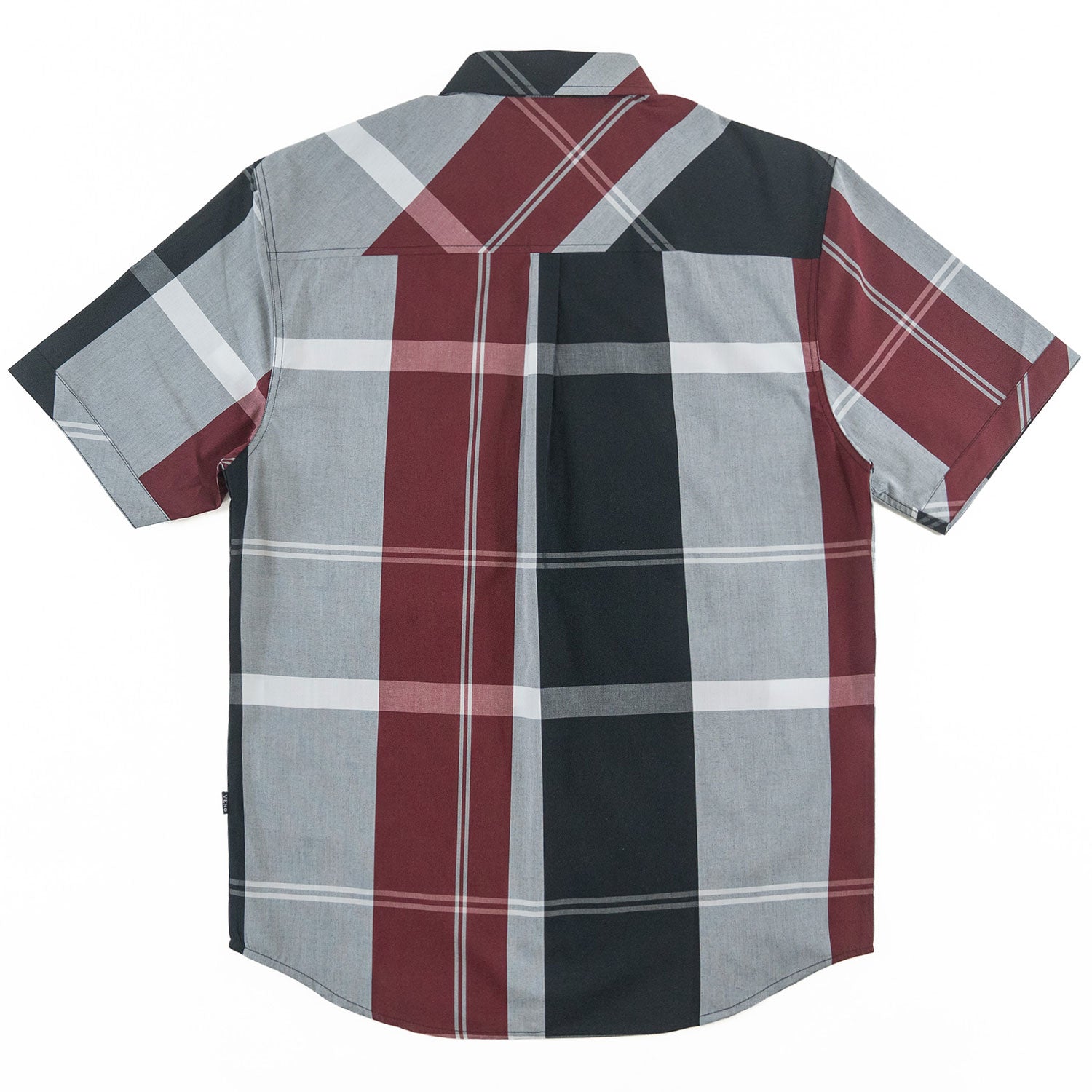 V814 Veno Button-isalẹ Kukuru Sleeves Shirt - Black