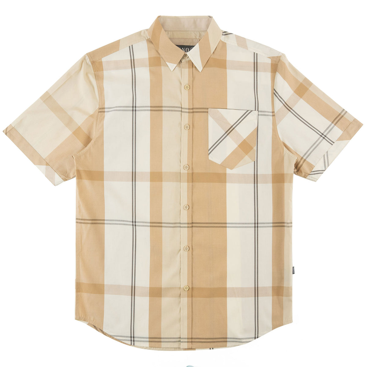 Makobi V829 Colton Plaid Shirt in Natural, view 3