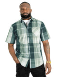 V832 Leon Plaid Shirt - Black