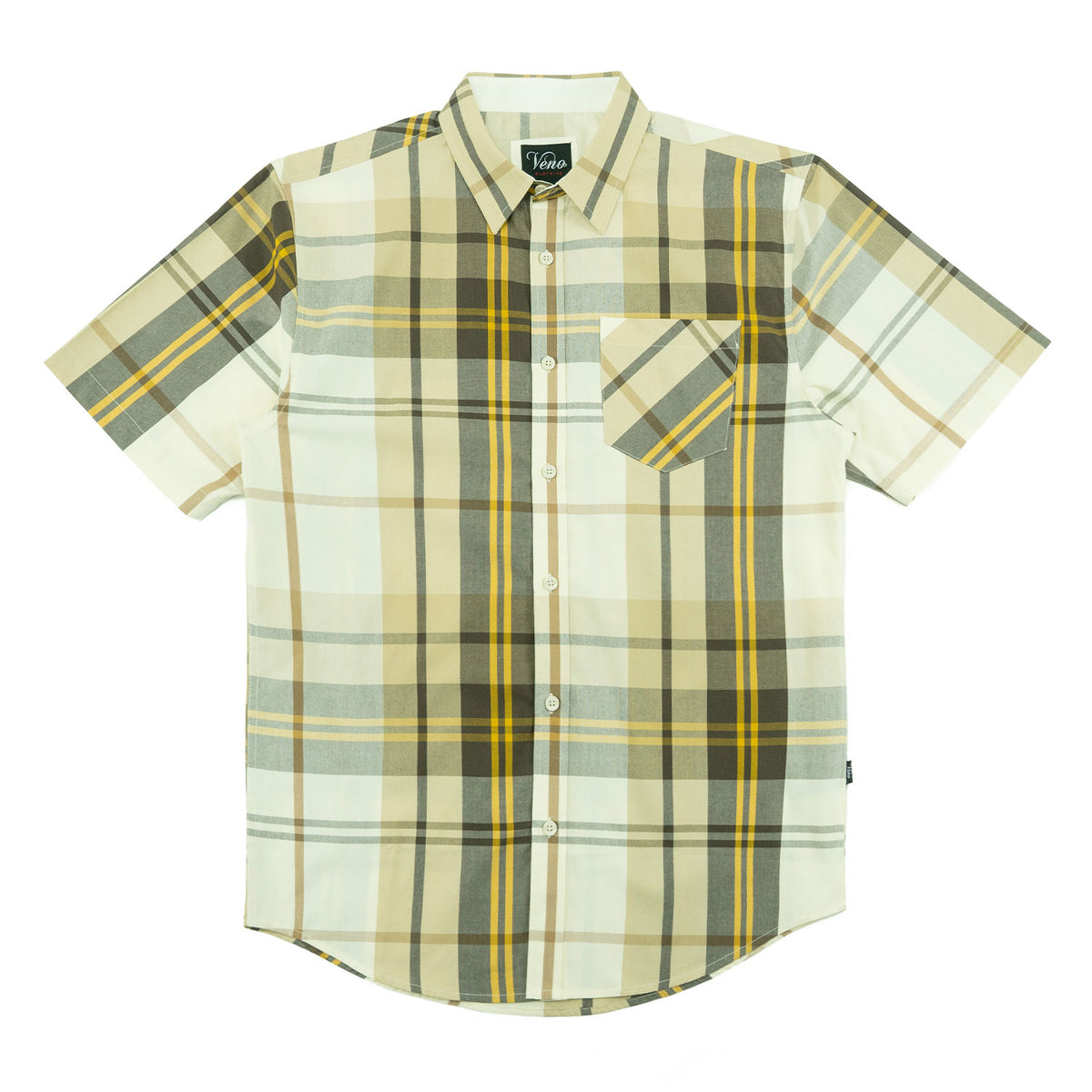 V832 Leon Plaid Shirt - Natural