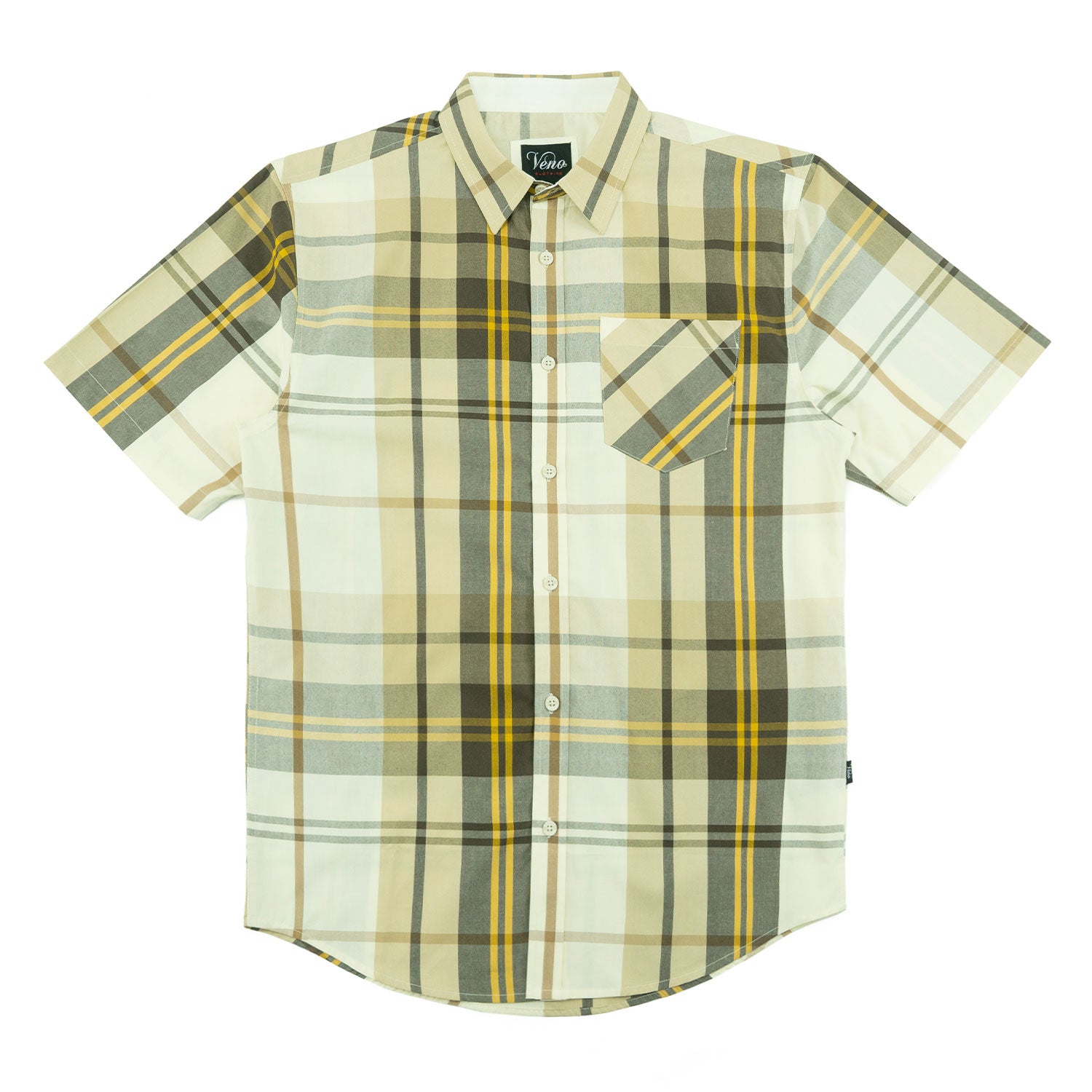 V832 Leon Plaid Shirt - Natural