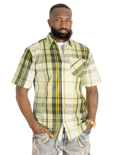 V832 Leon Plaid Shirt - Natural