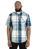 V832 Leon Plaid Shirt - Navy