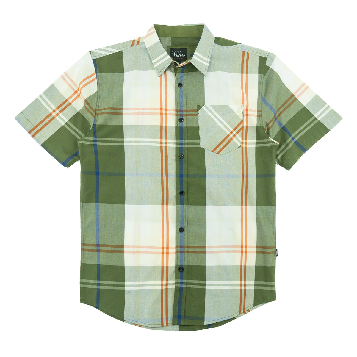 V832 Leon Plaid Shirt - Olive