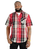 V814 Veno Button-isalẹ Kukuru Sleeves Shirt - Black