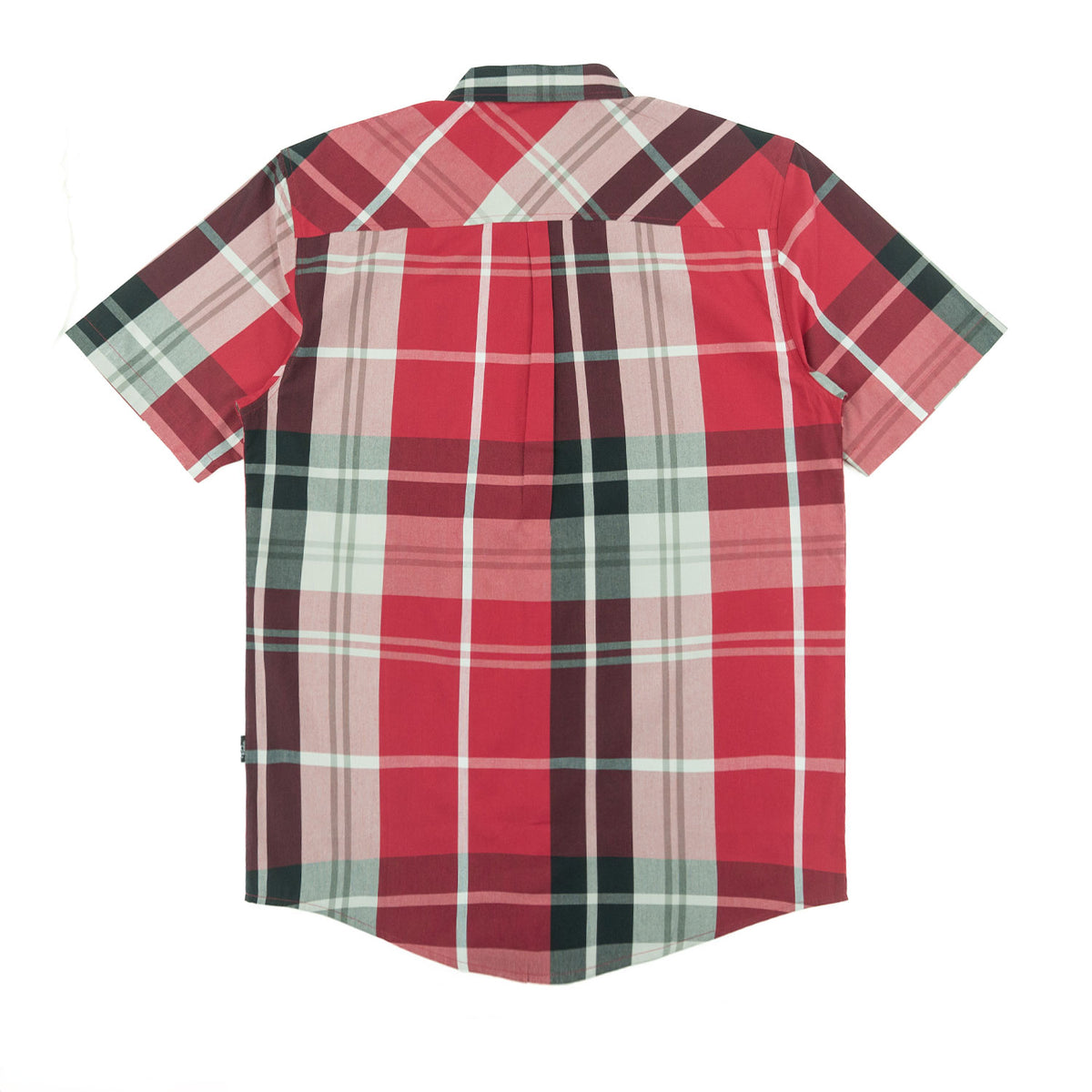 V814 Veno Button-isalẹ Kukuru Sleeves Shirt - Black