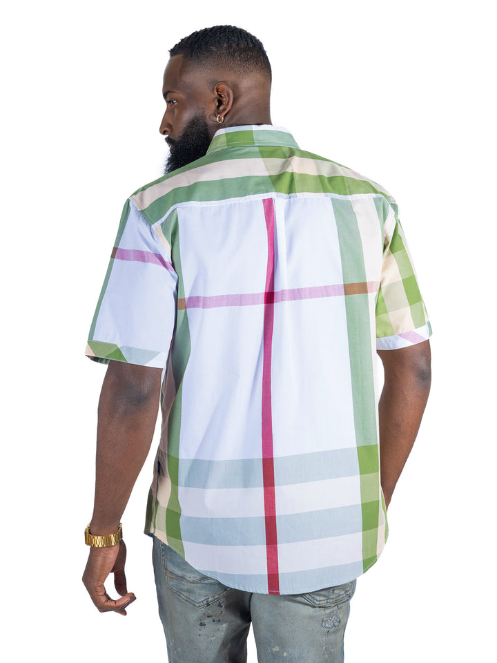 V836 Hugo Plaid Shirt - Olive