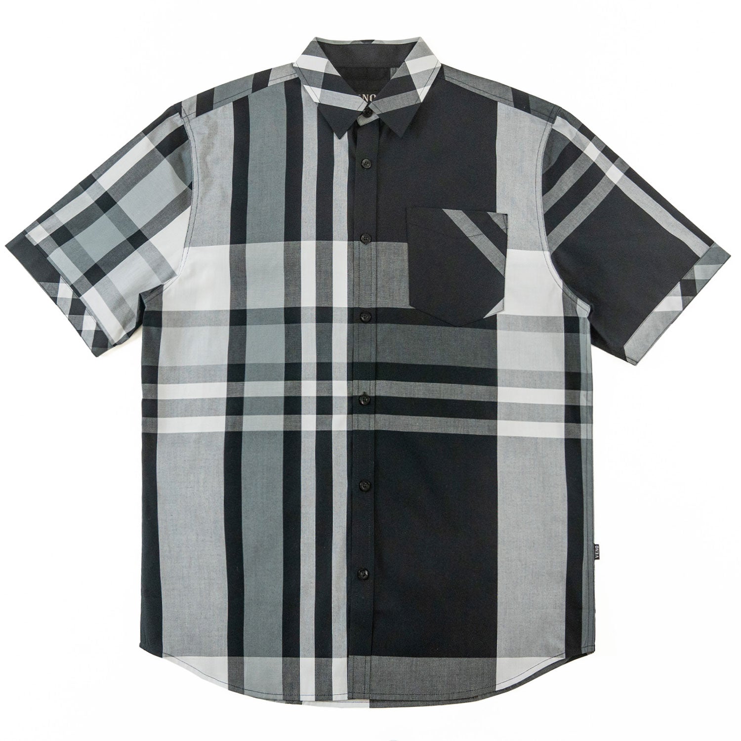 Makobi V842 Robert Plaid Button in Down Shirt - Black, view 3