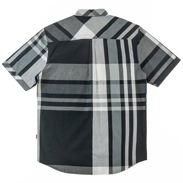 V842 Robert Plaid Button-Down Shirt - Black